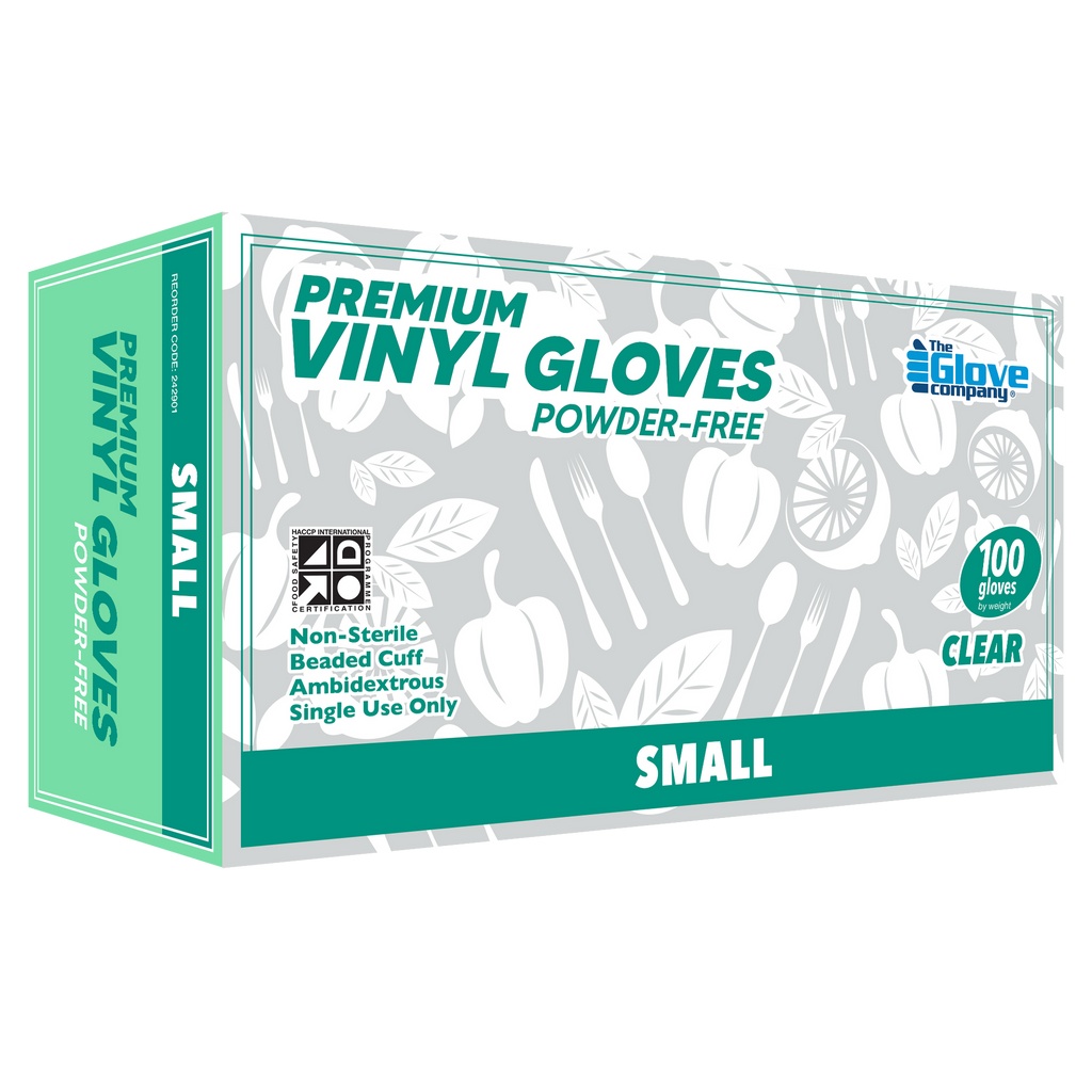 The Glove Company Premium Vinyl Gloves 100pcs Clear