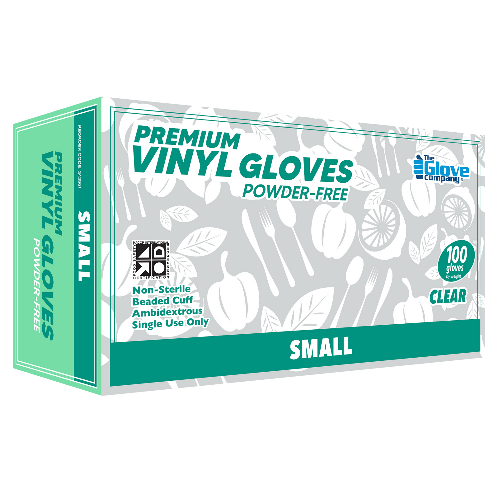The Glove Company Premium Vinyl Gloves 100pcs Clear