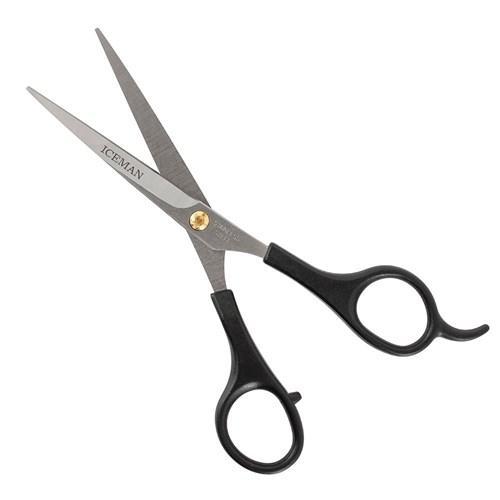 Iceman Black Handle 6" Hair Cutting Scissors - 170767