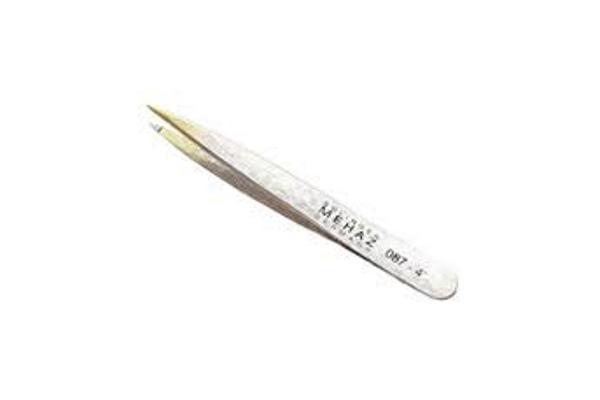 Mehaz Gold Tip Tweezers - Pointed