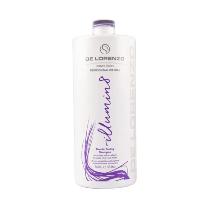 De Lorenzo Instant Illumin8 Blonde Toning Shampoo 960ml (With Pump)