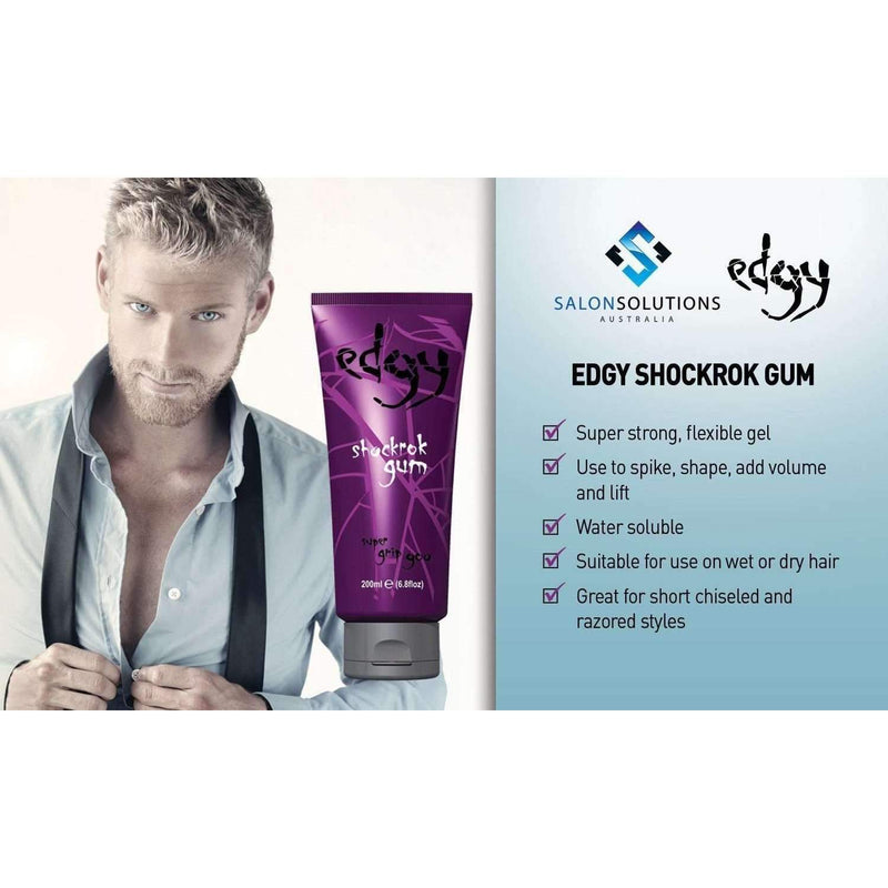 Edgy Haircare Shockrock Gum 200ml,Salon Supplies To Your Door