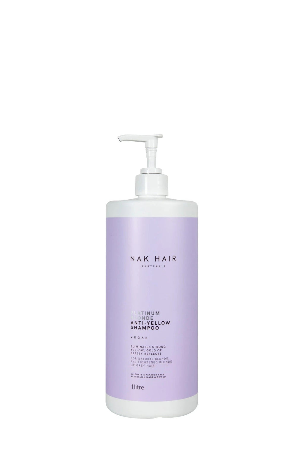 Nak Platinum Blonde Anti Yellow Shampoo 1L