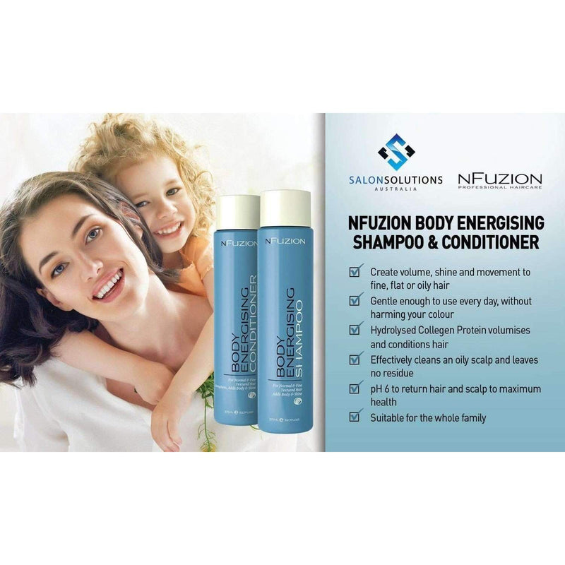 NFuzion Professional Body Energising Shampoo 375ml,Salon Supplies To Your Door