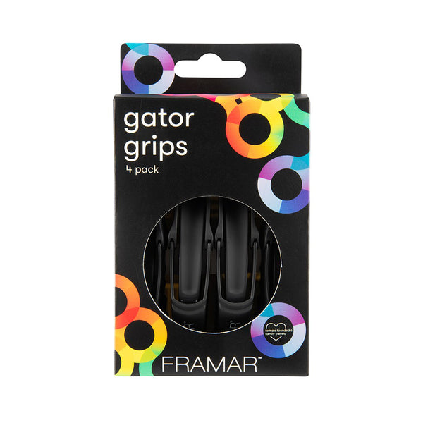 Framar Gator Grip Clips 4pk Pink