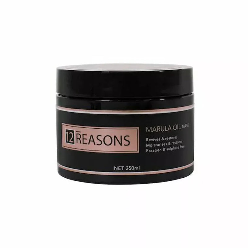 A jar of 12 Reasons Marula Oil Hair Mask, 250ml.