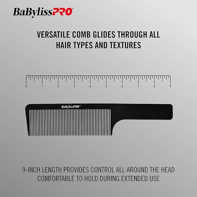 BaBylissPRO Barberology Black Clipper Comb