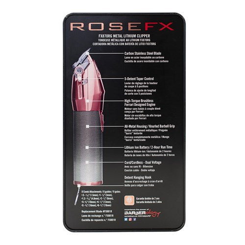 BaBylissPRO Lithium Hair Clipper - RoseFX