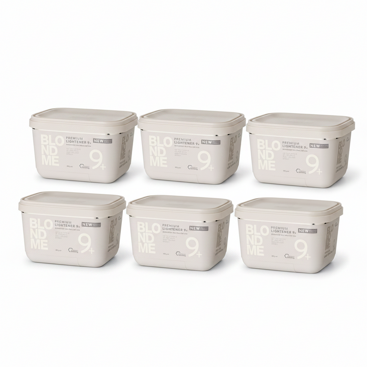 Schwarzkopf BLONDME Bond Enforcing Premium Lightener 9+ Bleach Bundle (6 x 450g Tubs)