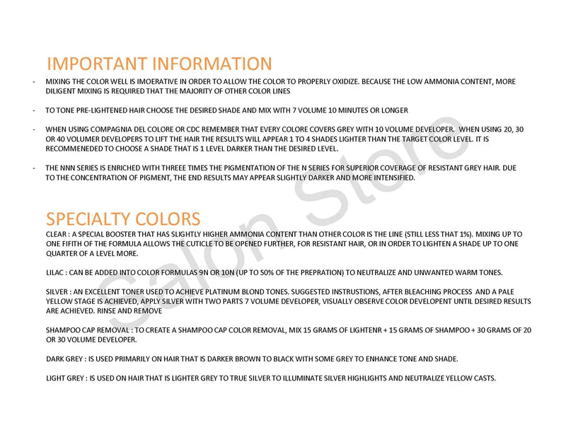 Compagnia Del Colore (CDC) Permanent Colouring Cream