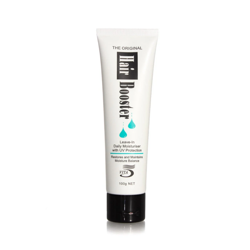 CPR Original Hair Booster Leave-In Moisturiser 100ml, featuring sleek and modern packaging, designed for daily hydration and protection, showcased on a clean background to highlight its lightweight, professional-grade formula for restoring moisture and softness.