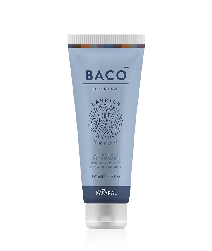 Baco Colour Barrier Cream 250ml tube – odourless formula designed to protect skin from colour stains during hair dye application.