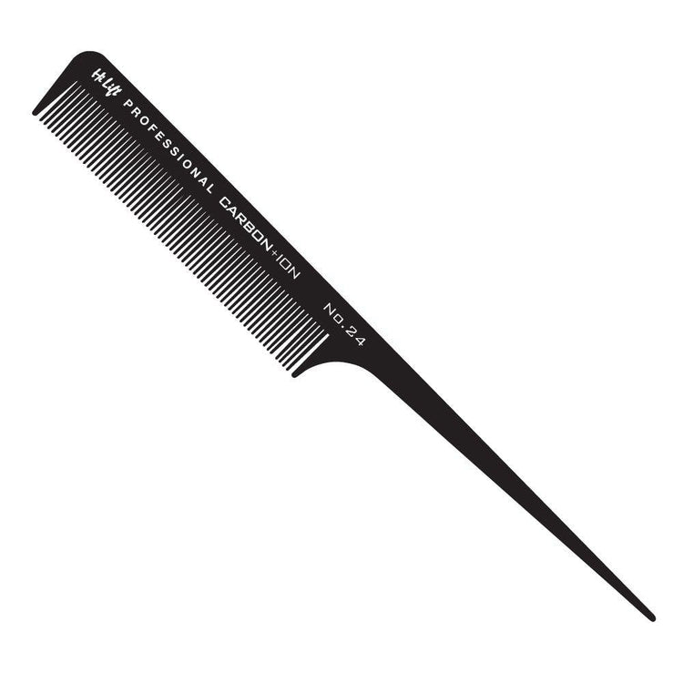 Black hair comb with 'Hi Lift' branding on a white background