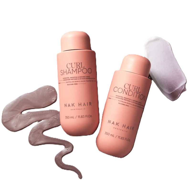 NAK Curl Shampoo & Conditioner 350ml Limited Edition Gift Pack