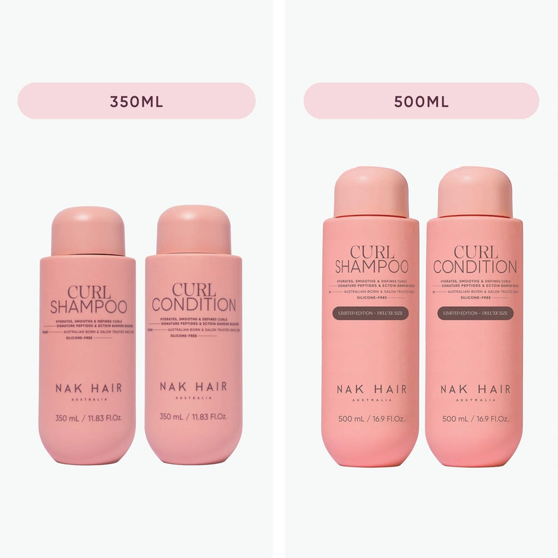 NAK Curl Shampoo & Conditioner 500ml Limited Edition Duo Pack