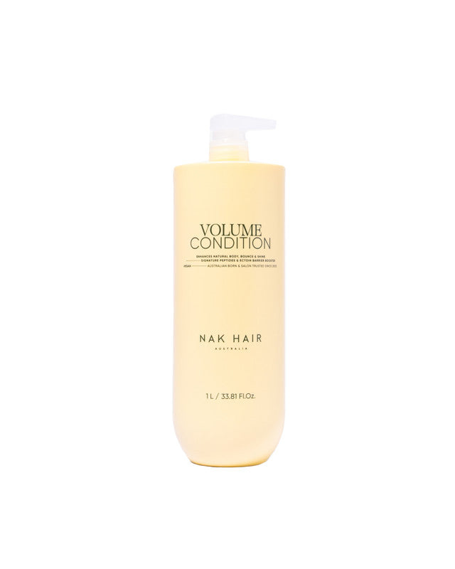 Volume condition bottle by Nak Hair on a white background