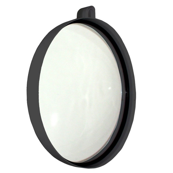 Black Round Mirror with Wall Bracket & Handle