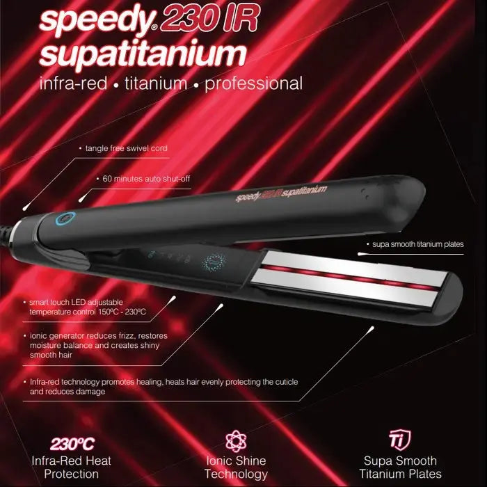 Speedy 230-IR Supatitanium Infra-Red Hair Straightener