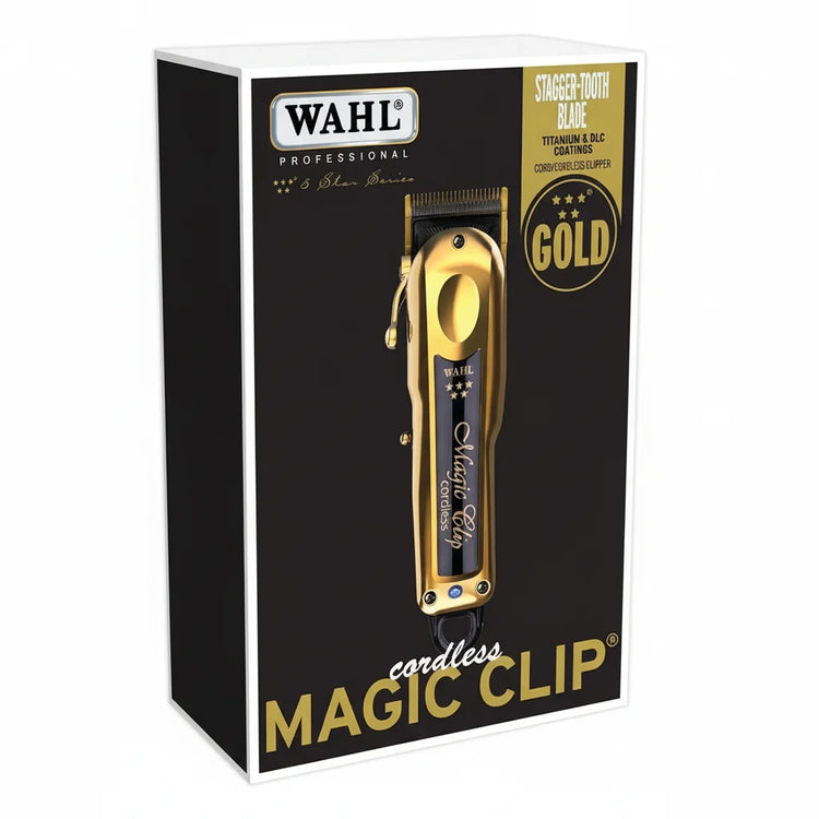 Wahl 5-Star Gold Cordless Magic Clip – Elite Fading Power with Precision and Style