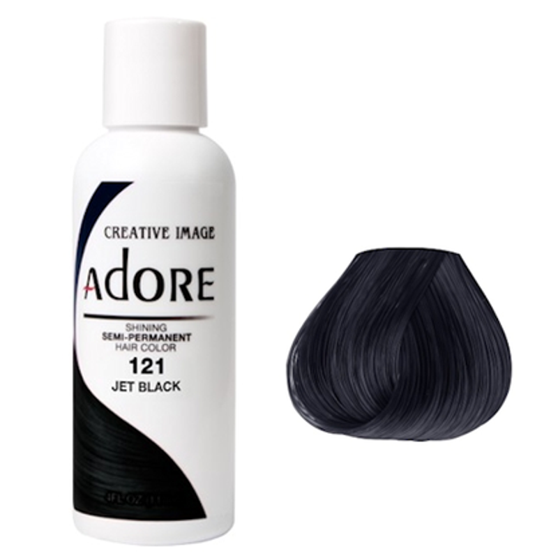 Adore Semi Permanent Hair Colour Jet Black 118ml