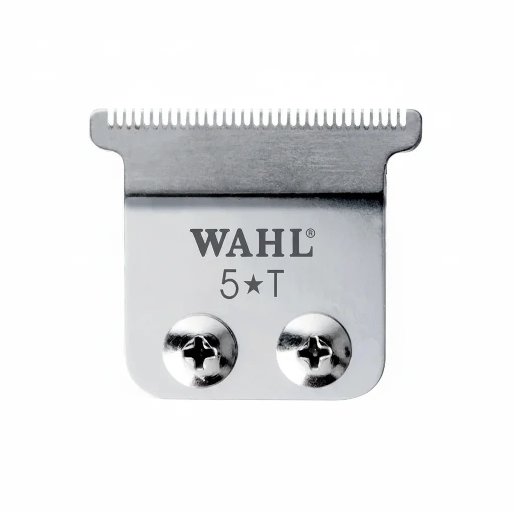 Wahl ALign hair trimmer blade with '5★T' marking on a white background