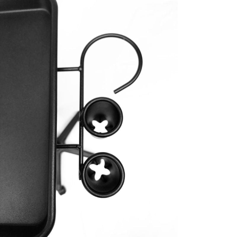 Salon Hairdressers Tray Service Trolley - Black