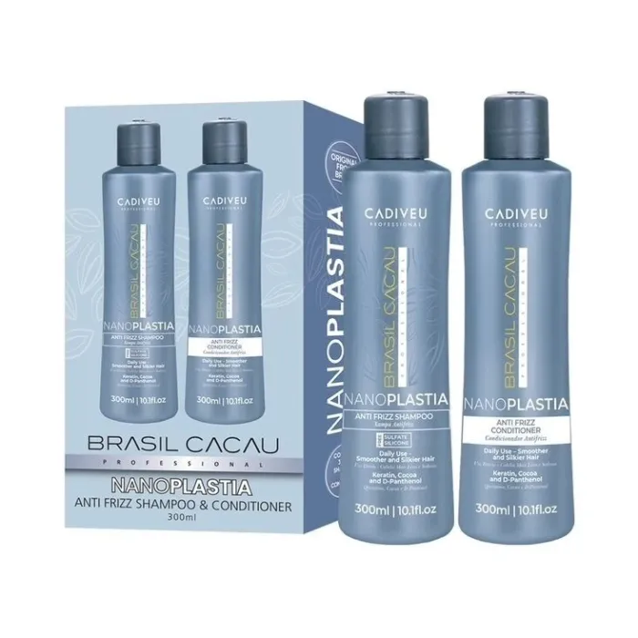 Brasil Cacau Nanoplastia Anti-Frizz Shampoo & Conditioner Duo