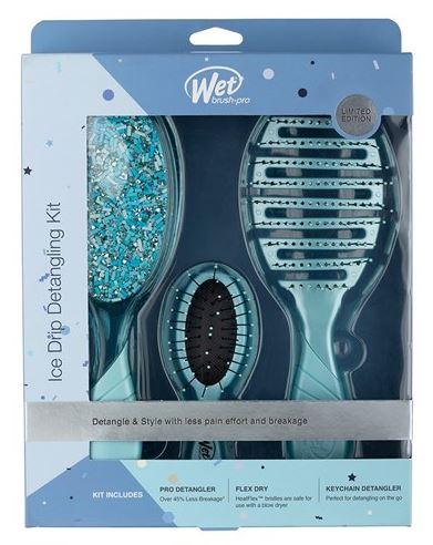 Wet Brush Ice Drip Detangling Kit (3 piece)