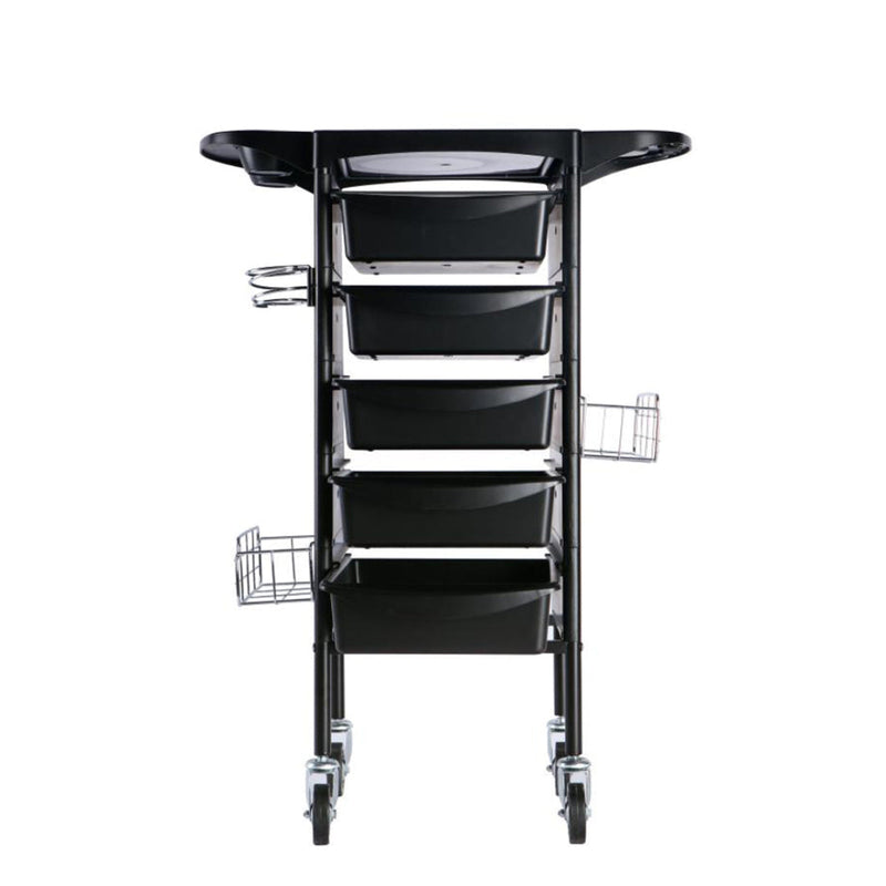 Carlos Hairdressers Salon Trolley - Black