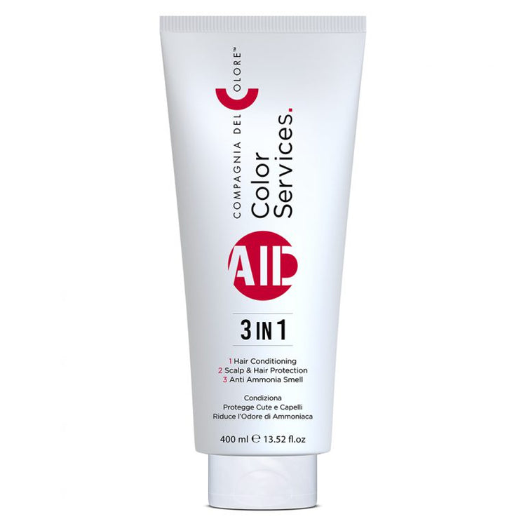 Tube of 'Color Services' hair care product on a white background