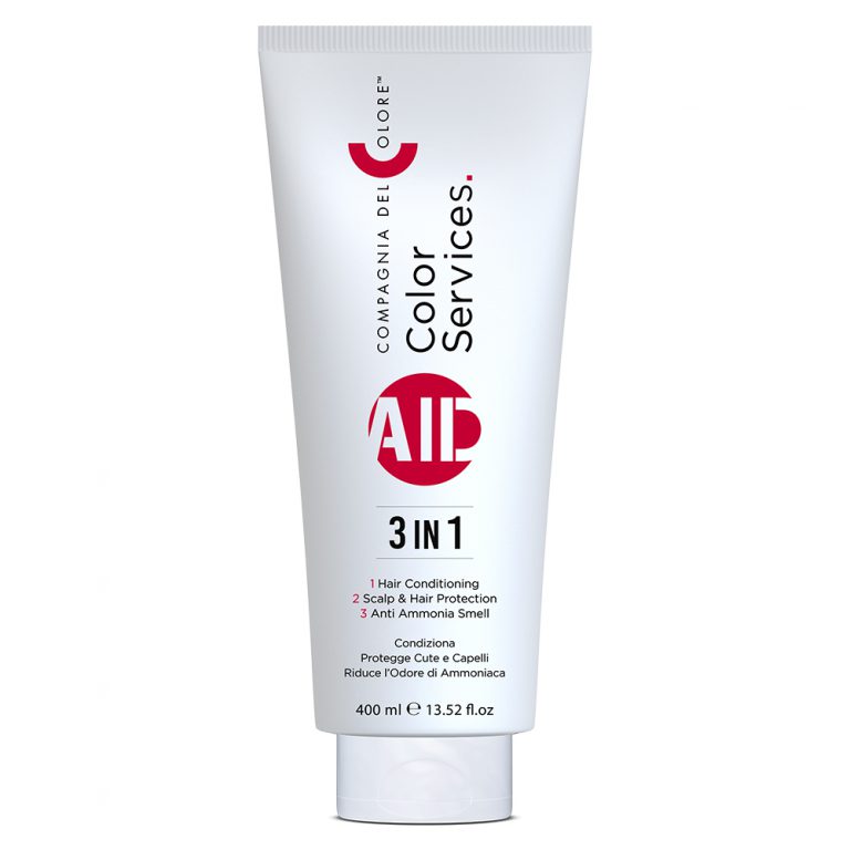Tube of 'Color Services' hair care product on a white background