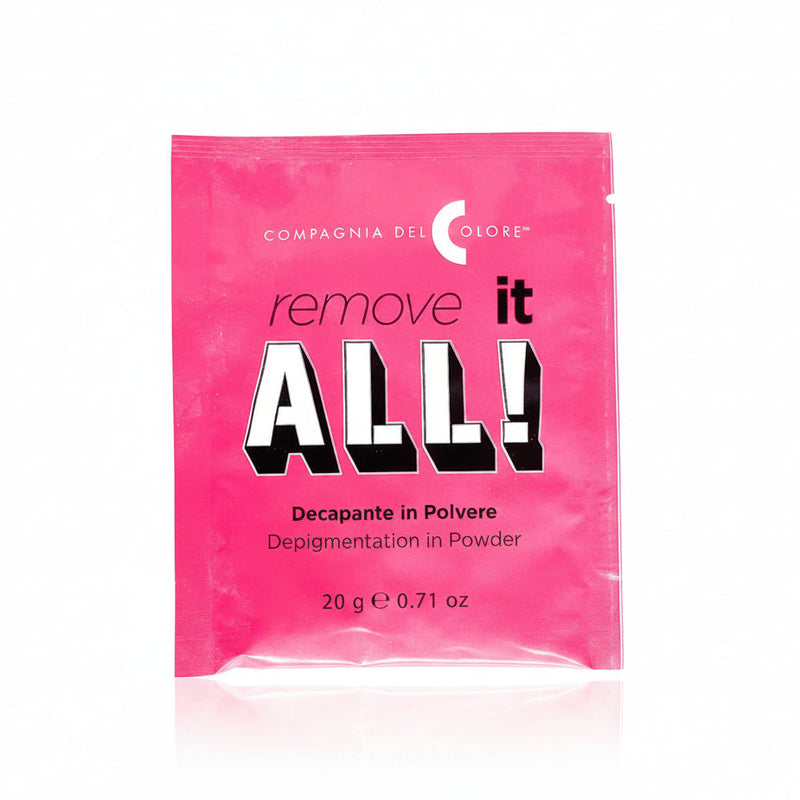Pink packaging of 'Compagnia del Colore' remove it ALL! 