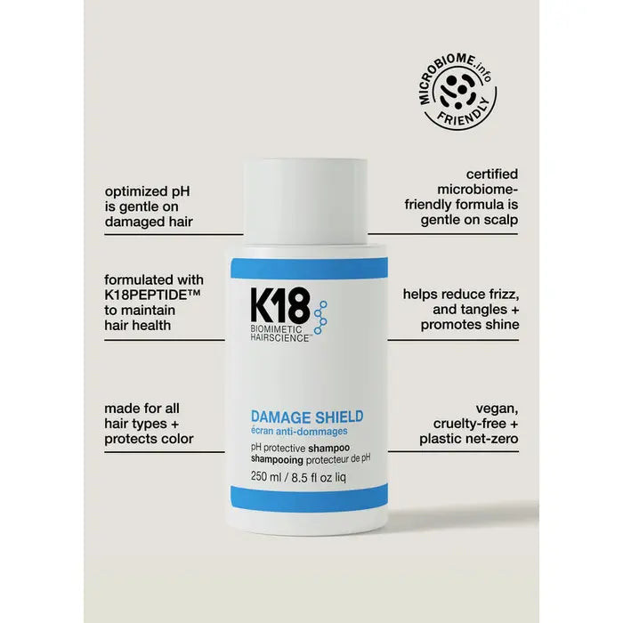 K18 DAMAGE SHIELD pH protective shampoo 250ml