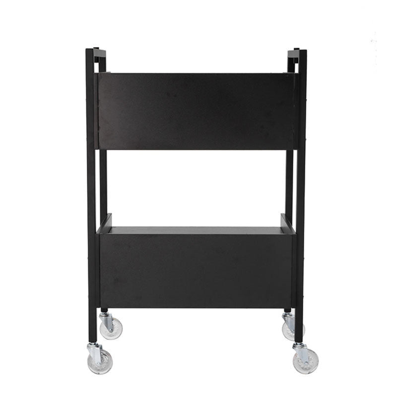 2 Tier Salon Trolley - Black