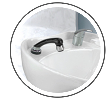 Harmony Shampoo Unit – Deluxe Reclining Shampoo Lounge with Electric Legrest