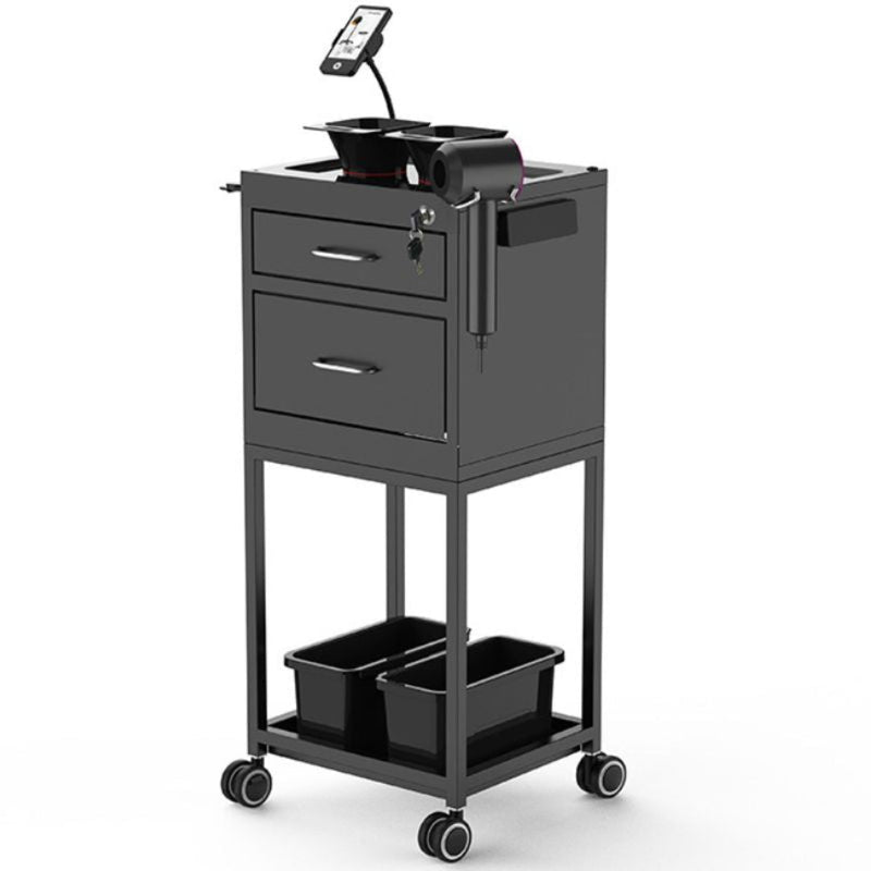 Lincoln Metal Salon Trolley - Black