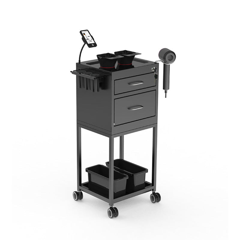 Lincoln Metal Salon Trolley - Black