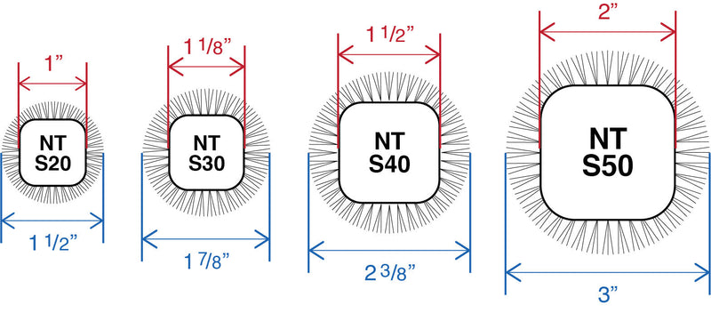 Barrel & Bristle Diameters