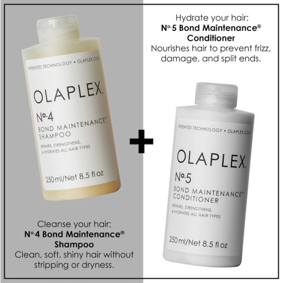 Olaplex No.4 Maintenance Shampoo + No.5 Conditioner 250ml Duo Pack