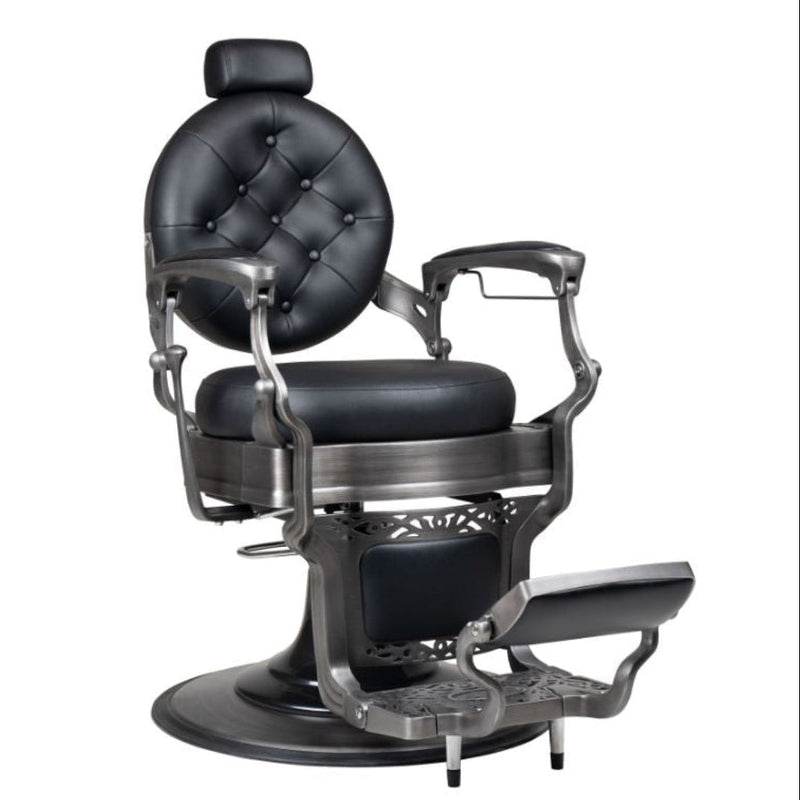 Reuben Barber Chair - Gun Metal Grey