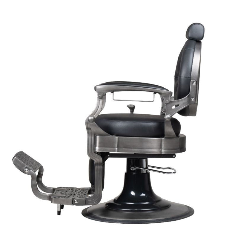 Reuben Barber Chair - Gun Metal Grey