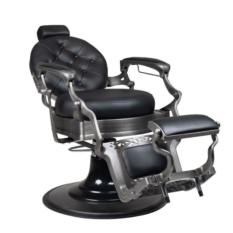 Reuben Barber Chair - Gun Metal Grey
