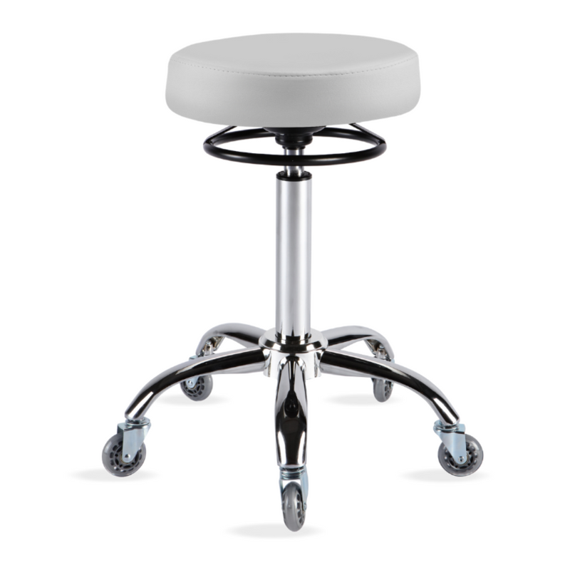 KSHE Salon Round Stool - White