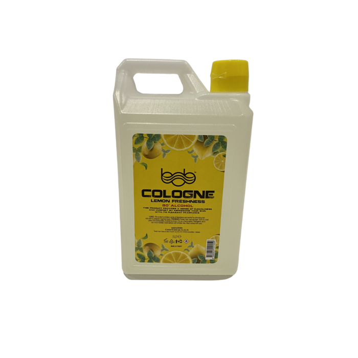 Bob Turkish Lemon Cologne 1 litre - 80% Alcohol