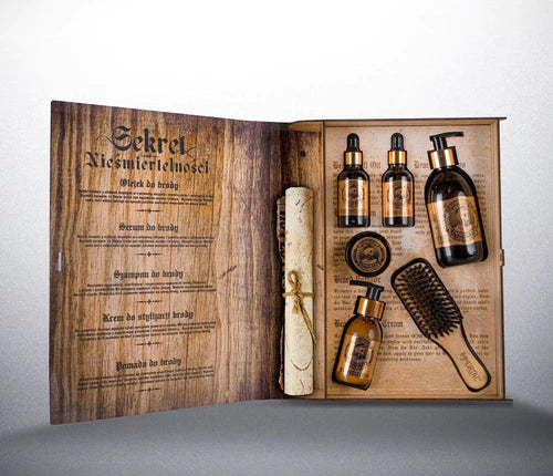 Immortal Ultimate Beard Kit - Beard Shampoo/Cream/Oil/Growth Serum/Balm