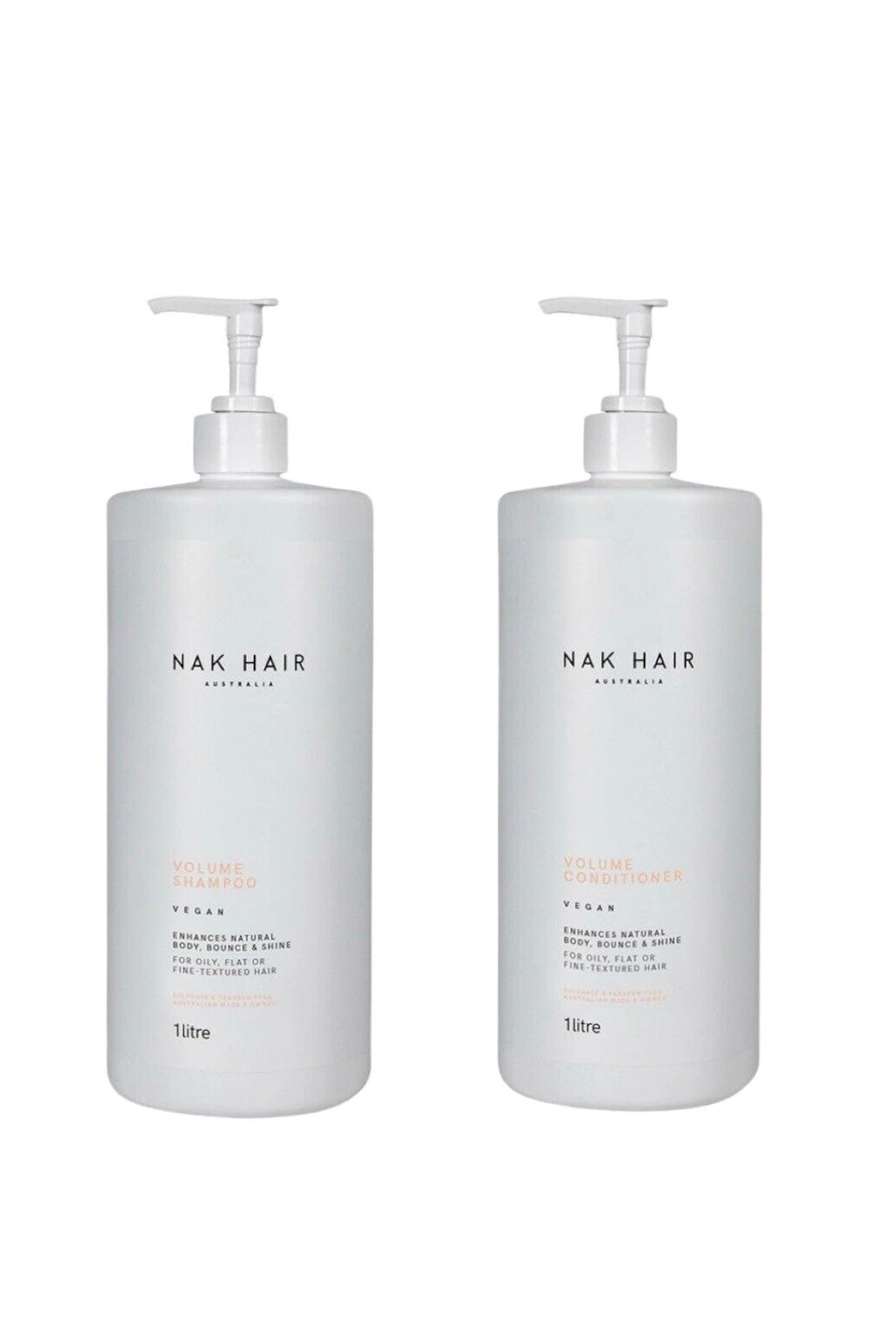 NAK Volume Shampoo & Conditioner 1L Duo