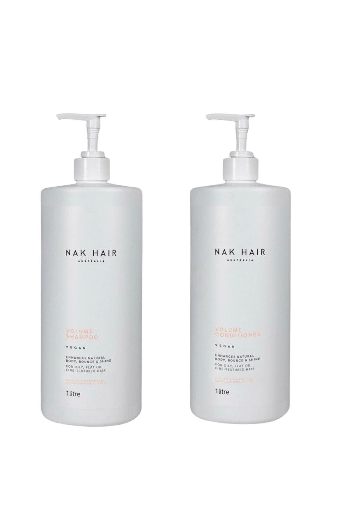 NAK Volume Shampoo & Conditioner 1L Duo