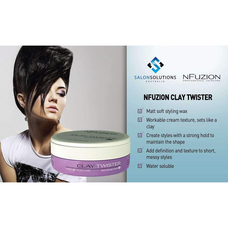 NFuzion Professional Clay Twister 100gm,Salon Supplies To Your Door
